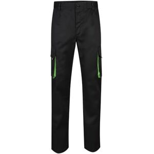 VELILLA 103004 Hose mit Mehreren Taschen, schwarz und limettengrün, 36 VELILLA 103004 Hose mit Mehreren Taschen, schwarz und limettengrün, 36