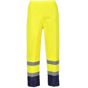 Portwest Klassische Kontrast Warnschutz-Regenhose, Größe: M, Farbe: Gelb/Marine, H444YNRM Portwest Klassische Kontrast Warnschutz-Regenhose, Größe: M, Farbe: Gelb/Marine, H444YNRM
