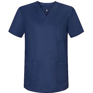 MISEMIYA Medizinische Uniformen Unisex Top Krankenschwester Krankenhaus Berufskleidung Medium, Marineblau MISEMIYA Medizinische Uniformen Unisex Top Krankenschwester Krankenhaus Berufskleidung Medium, Marineblau