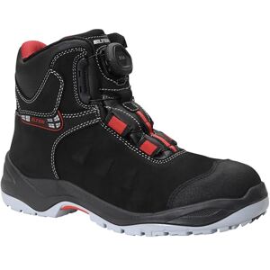 ELTEN Sicherheitsschuhe TILL BOA Mid ESD S3, Herren, Leder, Stahlkappe, leicht, robust, Schwarz/Rot, Größe: 49 ELTEN Sicherheitsschuhe TILL BOA Mid ESD S3, Herren, Leder, Stahlkappe, leicht, robust, Schwarz/Rot, Größe: 49