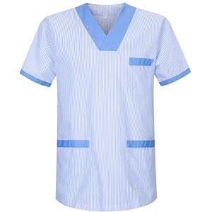MISEMIYA Medizinische Uniformen Unisex Top Krankenschwester Krankenhaus Berufskleidung Small, Celest T817-4 MISEMIYA Medizinische Uniformen Unisex Top Krankenschwester Krankenhaus Berufskleidung Small, Celest T817-4
