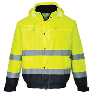 Portwest Zweifarbige Warnschutz Pilotjacke, Größe: S, Farbe: Gelb/Marine, S266YNRS Portwest Zweifarbige Warnschutz Pilotjacke, Größe: S, Farbe: Gelb/Marine, S266YNRS