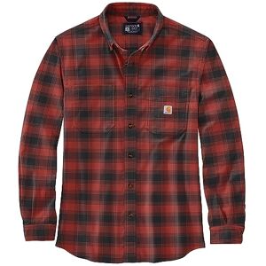 Carhartt Plaid Flannel Relaxed Fit Shirt, Farbe:rot, Größe:XL Carhartt Plaid Flannel Relaxed Fit Shirt, Farbe:rot, Größe:XL