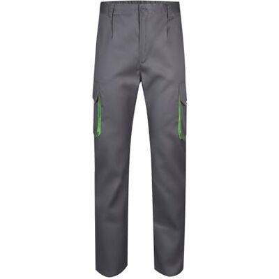 VELILLA 103004 Hose mit Mehreren Taschen, Grau und Limettengrün, 40 VELILLA 103004 Hose mit Mehreren Taschen, Grau und Limettengrün, 40