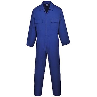 Portwest S999 Herren Euro-Arbeitskleidung Polycotton Overall Arbeitsanzug Königsblau, S Portwest S999 Herren Euro-Arbeitskleidung Polycotton Overall Arbeitsanzug Königsblau, S
