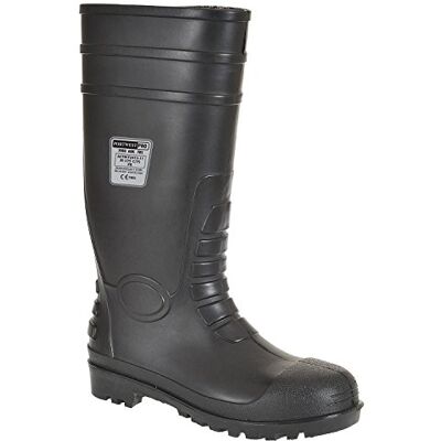 Portwest FW95 Total Sicherheitsstiefel S5 Mit Stahlkappe PVC/Nitril Schwarz, 47, EN ISO 20345:2022 FO CI, EN 13832-3:2018, Zweilagige Nitril-Konstruktion, Chemikalienresistent, Antistatisch Portwest FW95 Total Sicherheitsstiefel S5 Mit Stahlkappe PVC/Nitril Schwarz, 47, EN ISO 20345:2022 FO CI, EN 13832-3:2018, Zweilagige Nitril-Konstruktion, Chemikalienresistent, Antistatisch