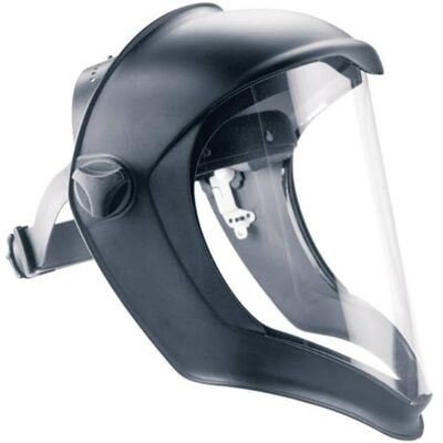 Honeywell 1011624 Bionischer Gesichtsschutz mit kratzfester/Fogban-beschichteter transparenter Polycarbonat-Linse, dielektrisches Design, bequeme Passform mit Brille und Atemschutzmaske (1 Stück) Honeywell 1011624 Bionischer Gesichtsschutz mit kratzfester/Fogban-beschichteter transparenter Polycarbonat-Linse, dielektrisches Design, bequeme Passform mit Brille und Atemschutzmaske (1 Stück)