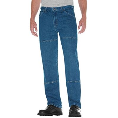 Dickies Workhorse-Jeans für Herren, lockere Passform, Stonewashed Indigoblau, 44W / 32L Dickies Workhorse-Jeans für Herren, lockere Passform, Stonewashed Indigoblau, 44W / 32L