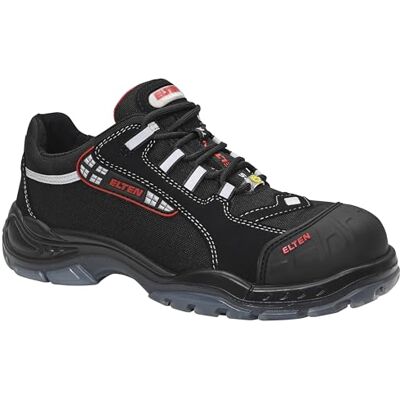 ELTEN Sicherheitsschuhe SENEX Pro ESD S3, Herren, Textil, Kunststoffkappe (leichter als Stahlkappe), leicht, sportlich, Schwarz/Rot, Größe: 46 ELTEN Sicherheitsschuhe SENEX Pro ESD S3, Herren, Textil, Kunststoffkappe (leichter als Stahlkappe), leicht, sportlich, Schwarz/Rot, Größe: 46