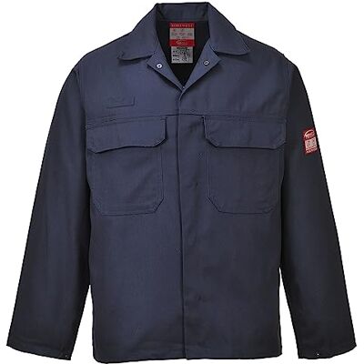Portwest BIZ2 Bizweld Work FR Jacke Schutz Vor Strahlungs- Und Kontakthitze Marine, L, EN ISO 11612 Gegen Hitzeeinwirkung, EN ISO 11611 Klasse 1 Für Schweißarbeiten, Drei Taschen, UPF 40+ Portwest BIZ2 Bizweld Work FR Jacke Schutz Vor Strahlungs- Und Kontakthitze Marine, L, EN ISO 11612 Gegen Hitzeeinwirkung, EN ISO 11611 Klasse 1 Für Schweißarbeiten, Drei Taschen, UPF 40+