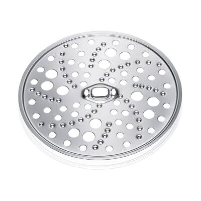 Bosch grobe Reibescheibe MUZ45RS1, Zubehör passend für Küchenmaschinen Serie 4, Serie 2, MUM4, Durchlaufschnitzler notwendig, für Obst und Gemüse, spülmaschinenfest, Edelstahl Bosch grobe Reibescheibe MUZ45RS1, Zubehör passend für Küchenmaschinen Serie 4, Serie 2, MUM4, Durchlaufschnitzler notwendig, für Obst und Gemüse, spülmaschinenfest, Edelstahl