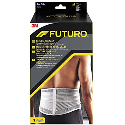 FUTURO Rücken-Bandage Unterstützende Polsterkissen helfen, schwache, schmerzende Muskeln zu entlasten L/XL FUTURO Rücken-Bandage Unterstützende Polsterkissen helfen, schwache, schmerzende Muskeln zu entlasten L/XL