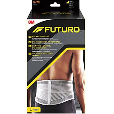 FUTURO Rücken-Bandage Unterstützende Polsterkissen helfen, schwache, schmerzende Muskeln zu entlasten S/M FUTURO Rücken-Bandage Unterstützende Polsterkissen helfen, schwache, schmerzende Muskeln zu entlasten S/M