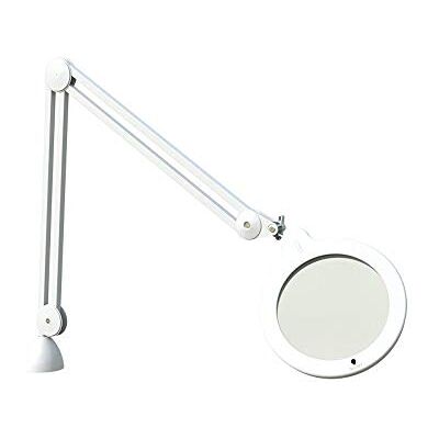 daylight Magnifying Lamp XL – Klemm-LED-Lupenleuchte, Dimmbar, Breite Linse für Nagelstudios, Tattoo-Künstler, Lesen & Detailarbeit, Weiß daylight Magnifying Lamp XL – Klemm-LED-Lupenleuchte, Dimmbar, Breite Linse für Nagelstudios, Tattoo-Künstler, Lesen & Detailarbeit, Weiß