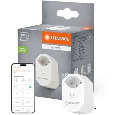 LEDVANCE Intelligente Steckdose mit Matter over WiFi-Technologie zur Einbindung von elektrischen Geräten ins Smart Home System LEDVANCE Intelligente Steckdose mit Matter over WiFi-Technologie zur Einbindung von elektrischen Geräten ins Smart Home System