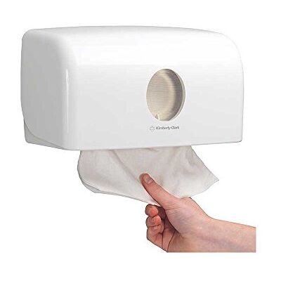 K-C Professional Aquarius Multifold-Handtuchspender 6956, kompakter, weißer Spender für Faltpapiertücher, ideal für eine einfache Reinigung und optimale Hygiene im Waschraum K-C Professional Aquarius Multifold-Handtuchspender 6956, kompakter, weißer Spender für Faltpapiertücher, ideal für eine einfache Reinigung und optimale Hygiene im Waschraum