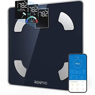 RENPHO Körperwaage für Gewicht und BMI - Fettwaage - Präzise Messung RENPHO Körperwaage für Gewicht und BMI - Fettwaage - Präzise Messung