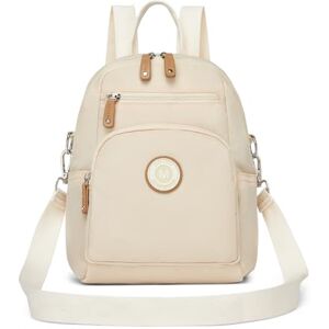 Miss Lulu Damen kleiner Rucksack Mini Cityrucksack Reiserucksack Wasserdichte Casual Daypack Tasche Schultertasche mehrzweck Umhängetasche für Arbeit Studium Reisen Einkauf Beige Miss Lulu Damen kleiner Rucksack Mini Cityrucksack Reiserucksack Wasserdichte Casual Daypack Tasche Schultertasche mehrzweck Umhängetasche für Arbeit Studium Reisen Einkauf Beige