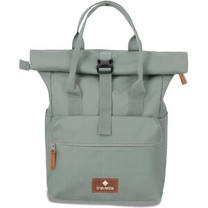 Travelite Handgepäck Rucksack, Laptop Rucksack 14 Zoll, Basics Short Handle Rollup, Reiserucksack Rolltop Funktion, Mint, 37-46 cm, 14 Liter Travelite Handgepäck Rucksack, Laptop Rucksack 14 Zoll, Basics Short Handle Rollup, Reiserucksack Rolltop Funktion, Mint, 37-46 cm, 14 Liter