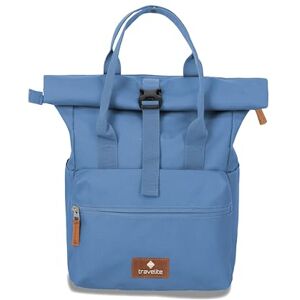 Travelite Handgepäck Rucksack, Laptop Rucksack 14 Zoll, Basics Short Handle Rollup, Reiserucksack Rolltop Funktion, Denim, 37-46 cm, 14 Liter Travelite Handgepäck Rucksack, Laptop Rucksack 14 Zoll, Basics Short Handle Rollup, Reiserucksack Rolltop Funktion, Denim, 37-46 cm, 14 Liter