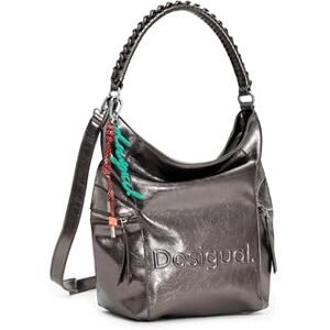 Desigual Rucksack Freizeitrucksack Arica Half Logo Backpack Big Dark Silver bronze Desigual Rucksack Freizeitrucksack Arica Half Logo Backpack Big Dark Silver bronze
