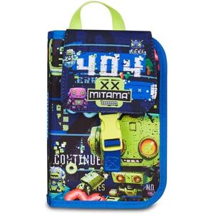 Mitama Schulmäppchen mit 4 Reißverschlüssen, Blau, Federmäppchen, Dreifachfach mit Stiften, Bleistiften, Farben, Zubehör Rucksack, Grundschule, Kinder, blau, Modern Mitama Schulmäppchen mit 4 Reißverschlüssen, Blau, Federmäppchen, Dreifachfach mit Stiften, Bleistiften, Farben, Zubehör Rucksack, Grundschule, Kinder, blau, Modern