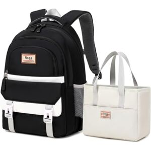 Asge Kreativer Trend-Schulrucksack für Mädchen Teenager Schmutzabweisendes Nylon, Leichter Rucksack für Grundschule Freizeit, Modischer Schulrucksack inklusive praktischer Handtasche Asge Kreativer Trend-Schulrucksack für Mädchen Teenager Schmutzabweisendes Nylon, Leichter Rucksack für Grundschule Freizeit, Modischer Schulrucksack inklusive praktischer Handtasche
