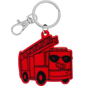 GRUSS & CO Reflektor neon Motiv "Feuerwehr" Anhänger mit Schlüsselring, und Karabiner Geschenk, Schulstart 70146 GRUSS & CO Reflektor neon Motiv "Feuerwehr" Anhänger mit Schlüsselring, und Karabiner Geschenk, Schulstart 70146