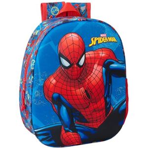 safta Spiderman 3D Schulrucksack mit 3D-Design, anpassbar an den Wagen, ideal für Kinder verschiedener Altersgruppen, bequem und vielseitig, Qualität und Widerstandsfähigkeit, 27 x 10 x 33 cm safta Spiderman 3D Schulrucksack mit 3D-Design, anpassbar an den Wagen, ideal für Kinder verschiedener Altersgruppen, bequem und vielseitig, Qualität und Widerstandsfähigkeit, 27 x 10 x 33 cm
