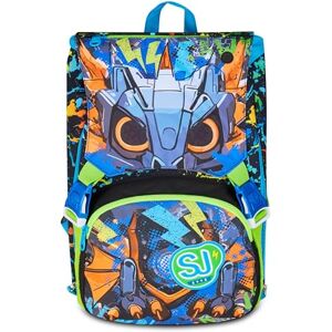 SJ GANG STYLE JAM GANG Rucksack für Schule, Sport, Freizeit, Erweiterbarer Schulranzen, Geräumige Schultasche für Mädchen und Jungen, Extra Platz, Trinkflaschenfach, grün/blau SJ GANG STYLE JAM GANG Rucksack für Schule, Sport, Freizeit, Erweiterbarer Schulranzen, Geräumige Schultasche für Mädchen und Jungen, Extra Platz, Trinkflaschenfach, grün/blau