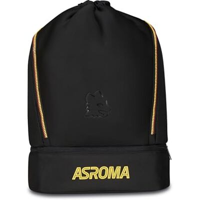 Seven AC Roma Sportbeutel, Turnbeutel, Schultasche, Schwarz, Öffnung mit Kordelzug, Schule-Freizeit-Sport, separates Fach für Schuhe Kinder und Jugendliche, Schwarz, Fußball Seven AC Roma Sportbeutel, Turnbeutel, Schultasche, Schwarz, Öffnung mit Kordelzug, Schule-Freizeit-Sport, separates Fach für Schuhe Kinder und Jugendliche, Schwarz, Fußball