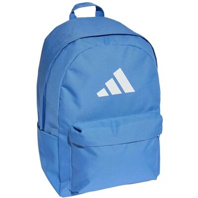 Adidas Unisex CLASSIC 3BARS BACKPACK, ray blue/white, One size Adidas Unisex CLASSIC 3BARS BACKPACK, ray blue/white, One size