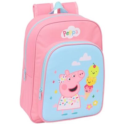 safta PEPPA PIG Schulrucksack für Kinder, Kinderrucksack, anpassbar an Kinderwagen, ideal für Kinder im Schulalter, bequem und vielseitig, Qualität und Widerstandsfähigkeit, 26 x 11 x 34 cm safta PEPPA PIG Schulrucksack für Kinder, Kinderrucksack, anpassbar an Kinderwagen, ideal für Kinder im Schulalter, bequem und vielseitig, Qualität und Widerstandsfähigkeit, 26 x 11 x 34 cm