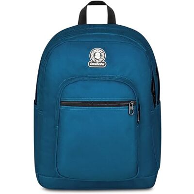 Invicta Schulranzen Dial, mit Doppelfach und Laptopfach bis 14 Zoll, Trinkflaschenfach, Rucksack für Schule Sport und Freizeit für Mädchen und Jungen, blau Invicta Schulranzen Dial, mit Doppelfach und Laptopfach bis 14 Zoll, Trinkflaschenfach, Rucksack für Schule Sport und Freizeit für Mädchen und Jungen, blau
