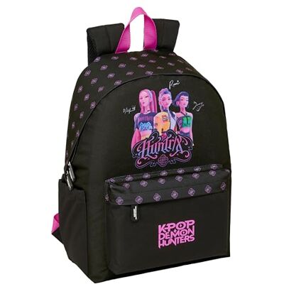 safta K-Pop Demon Hunters Rucksack für Laptops mit 35,8 cm (14,1 Zoll), ideal für Jugendliche verschiedener Altersgruppen, bequem und vielseitig, Qualität und Widerstandsfähigkeit, 31 x 13 x 43 cm safta K-Pop Demon Hunters Rucksack für Laptops mit 35,8 cm (14,1 Zoll), ideal für Jugendliche verschiedener Altersgruppen, bequem und vielseitig, Qualität und Widerstandsfähigkeit, 31 x 13 x 43 cm