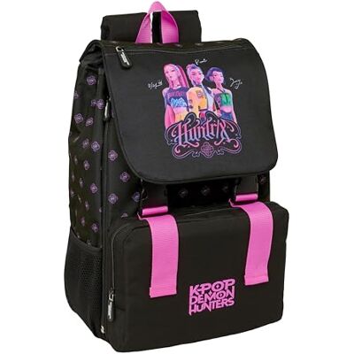 safta K-Pop Demon Hunters Kinderrucksack, ausziehbar, pflegeleicht, ideal für Kinder verschiedener Altersgruppen, bequem und vielseitig, Qualität und Widerstandsfähigkeit, 28,5 x 15 x 41 cm safta K-Pop Demon Hunters Kinderrucksack, ausziehbar, pflegeleicht, ideal für Kinder verschiedener Altersgruppen, bequem und vielseitig, Qualität und Widerstandsfähigkeit, 28,5 x 15 x 41 cm
