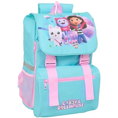 safta GABBY'S DOLLHOUSE Kinderrucksack, ausziehbar, pflegeleicht, ideal für Kinder verschiedener Altersgruppen, bequem und vielseitig, Qualität und Widerstandsfähigkeit, 28,5 x 15 x 41 cm safta GABBY'S DOLLHOUSE Kinderrucksack, ausziehbar, pflegeleicht, ideal für Kinder verschiedener Altersgruppen, bequem und vielseitig, Qualität und Widerstandsfähigkeit, 28,5 x 15 x 41 cm