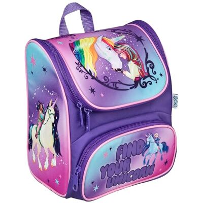 Scooli CUTIE Vorschulranzen Unicorn Academy Hauptfach und Vortasche gepolsterte Träger und Rücken Ideal für Kinder ab 3 Jahren Scooli CUTIE Vorschulranzen Unicorn Academy Hauptfach und Vortasche gepolsterte Träger und Rücken Ideal für Kinder ab 3 Jahren