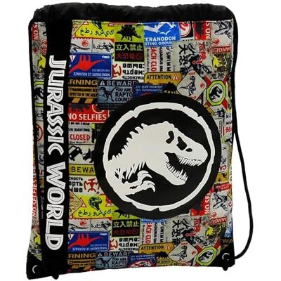 CYPBRANDS Jurassic World Backpack, Backpack Ropes, Extra School, School Supplies, Rucksack, Multicoloured, Unisex, Jurassic Park, Official Product CYPBRANDS Jurassic World Backpack, Backpack Ropes, Extra School, School Supplies, Rucksack, Multicoloured, Unisex, Jurassic Park, Official Product