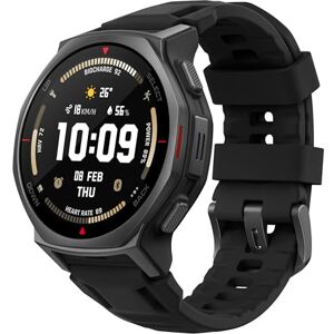 Amazfit T-Rex 3 Pro Outdoor Smartwatch 44 mm Saphir-AMOLED, Taschenlampe, Titanlünette, Dual-Band GPS, Offline-Karten, bis zu 17 Tage Akku, 10 ATM, 180+ Sportmodi, Android & iPhone, Schwarz Amazfit T-Rex 3 Pro Outdoor Smartwatch 44 mm Saphir-AMOLED, Taschenlampe, Titanlünette, Dual-Band GPS, Offline-Karten, bis zu 17 Tage Akku, 10 ATM, 180+ Sportmodi, Android & iPhone, Schwarz