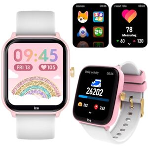 ICE-WATCH ICE smart junior 2.0 Pink White Rosafarbene Connected Watch für Kinder mit weißem Silikonarmband 022797 (1,75 inch) ICE-WATCH ICE smart junior 2.0 Pink White Rosafarbene Connected Watch für Kinder mit weißem Silikonarmband 022797 (1,75 inch)