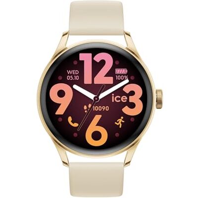 ICE-WATCH Ice smart 3.0-1.2 Gold Beige AMOLED GPS Gold runde verbundene Uhr für Damen mit Silikonarmband 025115 (1.20 Zoll) ICE-WATCH Ice smart 3.0-1.2 Gold Beige AMOLED GPS Gold runde verbundene Uhr für Damen mit Silikonarmband 025115 (1.20 Zoll)