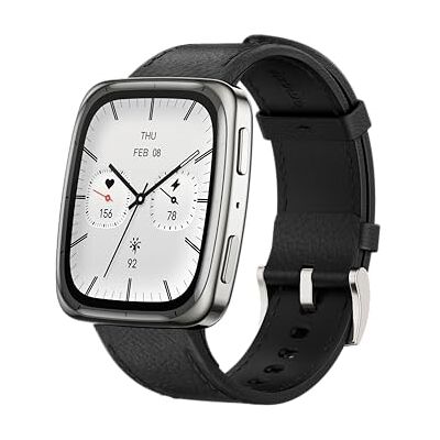 Amazfit Active 2 Smartwatch 43mm 1,75" AMOLED-Display, Offline-Karten mit GPS, 10 Tage Akku, 160+ Sportmodi, Wasserfest, Herzfrequenz & Schlaftracker für Android & iPhone, Schwarzes Lederarmband Amazfit Active 2 Smartwatch 43mm 1,75" AMOLED-Display, Offline-Karten mit GPS, 10 Tage Akku, 160+ Sportmodi, Wasserfest, Herzfrequenz & Schlaftracker für Android & iPhone, Schwarzes Lederarmband