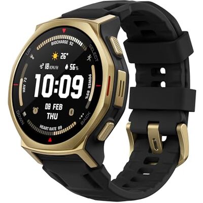Amazfit T-Rex 3 Pro Outdoor Smartwatch 44 mm Saphir-AMOLED, Taschenlampe, Titanlünette, Dual-Band GPS, Offline-Karten, bis zu 17 Tage Akku, 10 ATM, 180+ Sportmodi, Android & iPhone, Schwarzgold Amazfit T-Rex 3 Pro Outdoor Smartwatch 44 mm Saphir-AMOLED, Taschenlampe, Titanlünette, Dual-Band GPS, Offline-Karten, bis zu 17 Tage Akku, 10 ATM, 180+ Sportmodi, Android & iPhone, Schwarzgold