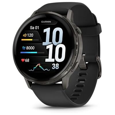 Garmin Venu 4 45mm Fitness-Smartwatch, 1,4" AMOLED Touchdisplay, bis zu 12 Tage Akkulaufzeit, 80+ Sport-Apps, EKG, Health Status, Fitness Coach, Rollstuhlfunktionen, Telefonie, Taschenlampe Garmin Venu 4 45mm Fitness-Smartwatch, 1,4" AMOLED Touchdisplay, bis zu 12 Tage Akkulaufzeit, 80+ Sport-Apps, EKG, Health Status, Fitness Coach, Rollstuhlfunktionen, Telefonie, Taschenlampe