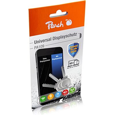 Peach Universal flüssige Displaybeschichtung 1 Set für 10 Geräte für alle Smartphones, Tablets und Smartwatches strahlenabweisend, Schutz vor Kratzern, wie Panzerglas PA109 Peach Universal flüssige Displaybeschichtung 1 Set für 10 Geräte für alle Smartphones, Tablets und Smartwatches strahlenabweisend, Schutz vor Kratzern, wie Panzerglas PA109
