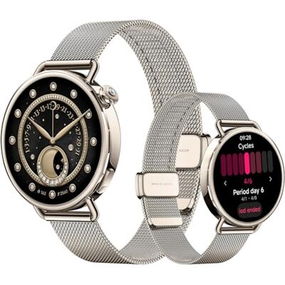 XIAOMI Watch S4 41mm Smartwatch – Edelstahlgehäuse, Ultraleicht, 150+ Sportmodi, präzise Menstruationszyklus-Vorhersage, Sicherheits-Notruffunktion, Milanaise-Armband (Sonnenuntergangs-Gold) XIAOMI Watch S4 41mm Smartwatch – Edelstahlgehäuse, Ultraleicht, 150+ Sportmodi, präzise Menstruationszyklus-Vorhersage, Sicherheits-Notruffunktion, Milanaise-Armband (Sonnenuntergangs-Gold)