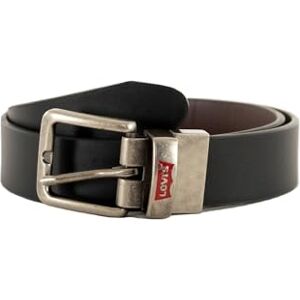 Levi's Kids Unisex Lan, omkeerbare leren riem 9a6896 Belt, Schwarz, M EU Levi's Kids Unisex Lan, omkeerbare leren riem 9a6896 Belt, Schwarz, M EU
