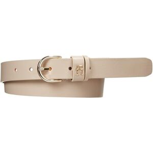 Tommy Hilfiger Damen Gürtel Essential Effortless 2,5 cm aus Leder, Beige (White Clay), 135 cm Tommy Hilfiger Damen Gürtel Essential Effortless 2,5 cm aus Leder, Beige (White Clay), 135 cm