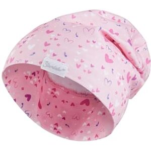 Sterntaler Beanie Herzchen Niedliche Baby Mütze aus Flammgarn Jersey mit Allover Druck Mädchen UV-Schutz 50+ Beanie Mütze variabel tragbar Baby und Kinder Übergangsmütze, puderrosa, Größe 35 Sterntaler Beanie Herzchen Niedliche Baby Mütze aus Flammgarn Jersey mit Allover Druck Mädchen UV-Schutz 50+ Beanie Mütze variabel tragbar Baby und Kinder Übergangsmütze, puderrosa, Größe 35